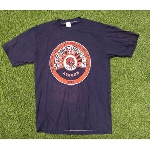 Vtg 1983 Auburn Tigers Football Schedule Shirt Single Stitch 50/50 Bo Jackson L